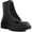 Black, variant on Sugar Womens Kaedy Faux Leather Lugged Sole Combat & Lace-up Boots