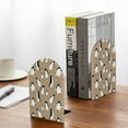 thumbnail image 5 of Zufioo Lovely Penguin Print Wooden Bookends, Metal Bookshelf Non-slip Bookends, Home Furnishings Suitable for Bookcases Offices, 5 of 8
