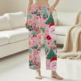 thumbnail image 3 of Puyaiuu Cute Pink Christmas Trees Mens Pj Pants Womens Men's Pajama Pants Men Men's Pajama Bottoms for Gifts Joggers Straight Workout Pants with Pocket Gift, 3 of 6