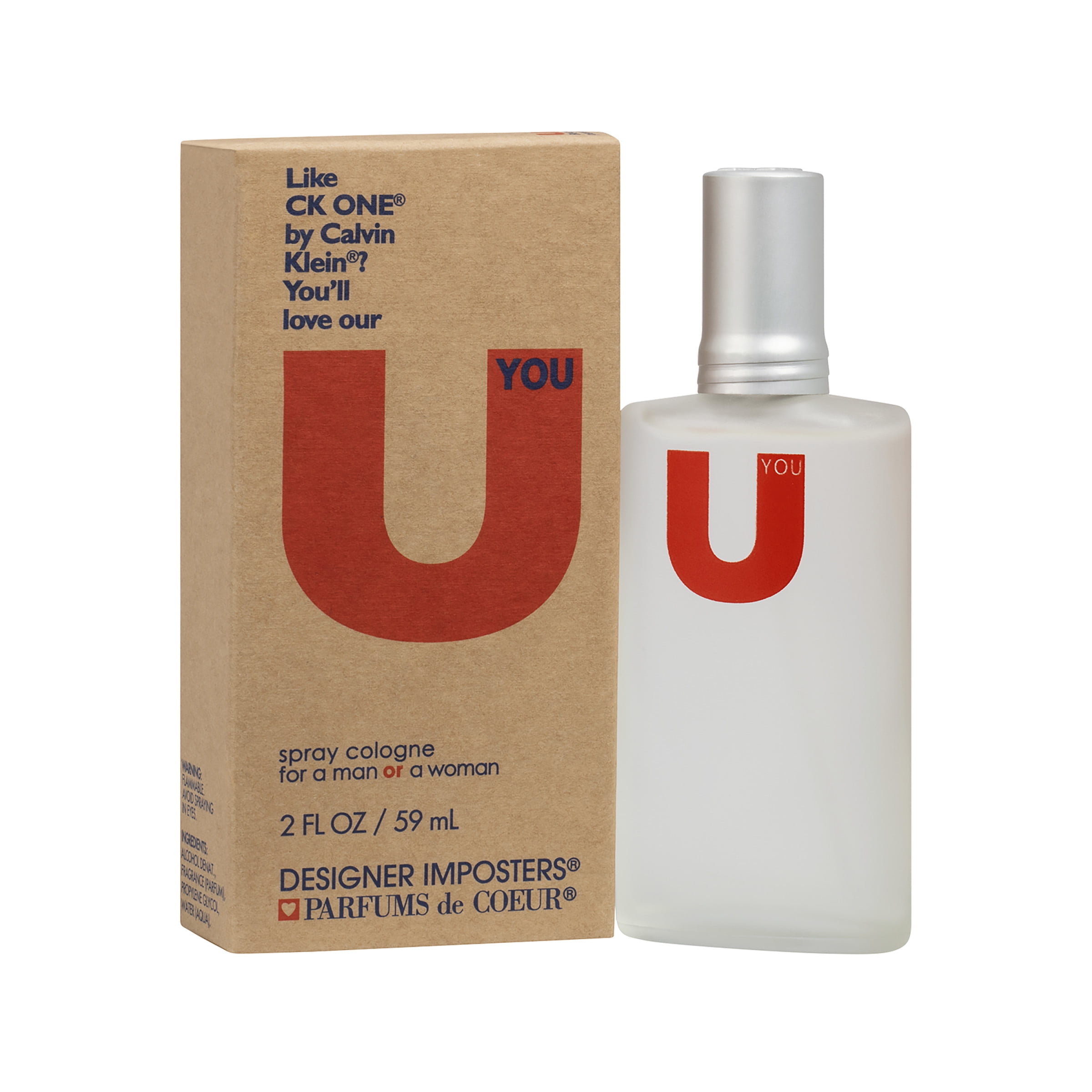 (3 pack) Designer Imposters U Cologne Spray, Unisex Fragrance, 2 fl oz