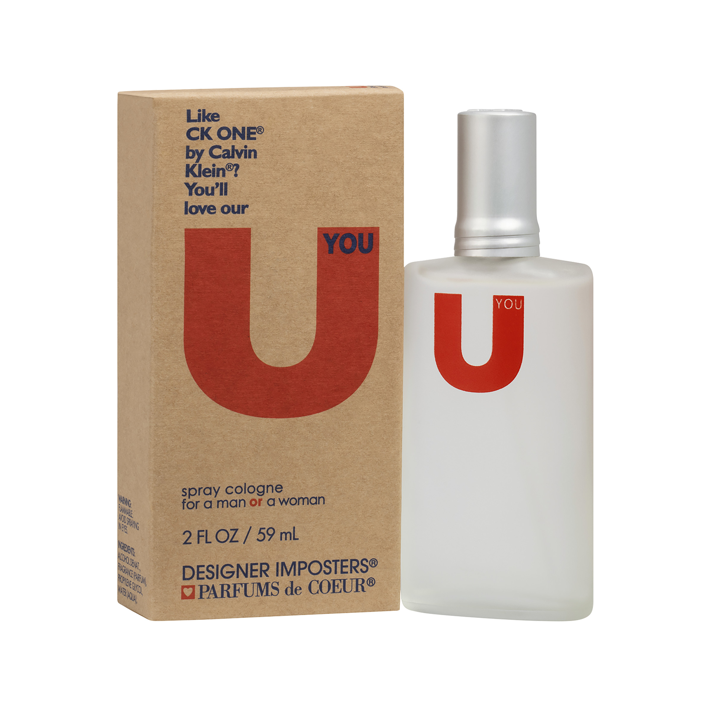 Designer Imposters U Cologne Spray, Unisex Fragrance, 2 fl oz