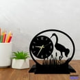 thumbnail image 2 of Handmadetneonsign Flamingo Tabletop Metal Clock, Flamingo Desktop Clock, Clock Home Decor 93258, 2 of 4