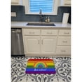 thumbnail image 3 of Gay Pride Love is Love Mosaic Rainbow Machine Washable Memory Foam Mat, 3 of 4