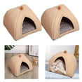 thumbnail image 1 of Casa cálida Fernando para gatos y perros 2 piezas felpa extraíble lavable antideslizante Mediano Grande, 1 of 8