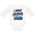 thumbnail image 3 of Inktastic I have The Best Mom in The World with Speech Bubble Boys Long Sleeve Baby Bodysuit, 3 of 5