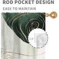 thumbnail image 4 of Mid Century Modern Curtains, Boho Aesthetic Tropical Palm Leaves Abstract Minimalist Sage Green Window Drapery Treatments for Bedroom Living Room Kitchen Bathroom 2 Panels, 84"x63" Inch, 4 of 5