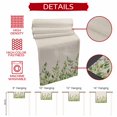 thumbnail image 5 of Green Leaves Vines Short Table Runner 36 Inches Long,Vintage Country Pastoral Plants Cotton Linen Table Runners Dresser Scarves,Fabric Tabletop Scarf Furniture Cover for Home Dinner Party 13"x36", 5 of 9
