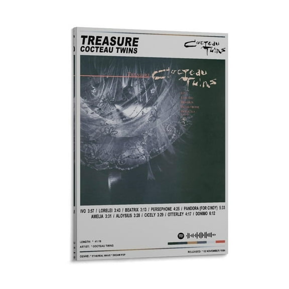 Cocteau Twins Posters Treasure Music Album Cover Canvas Poster Wall Decorative Art Painting Living Room Bedroom Decoration Gift