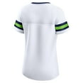 thumbnail image 3 of Women's Fanatics White Seattle Seahawks Sunday Best Lace-Up T-Shirt, 3 of 3