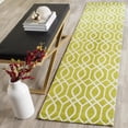 thumbnail image 3 of SAFAVIEH Cedar Brook Dubhan Geometric Cotton Area Rug, Lime/Ivory, 5' x 8', 3 of 8