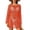 Cover Up # Red, variant on Swim Cover Up Long Sleeve Crochet Dress Round Neck Mixed Open Knit Mesh Bikini Coverups Loose Mini Swimwear Kaftan