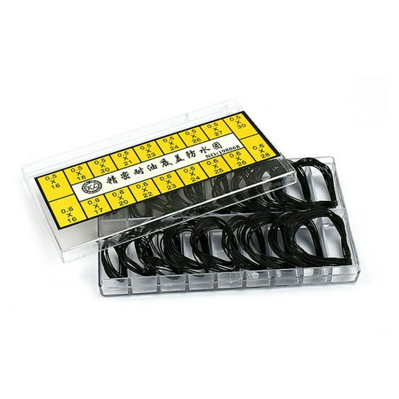 1 Box Watch Back Cover Waterproof O-Ring  Rubber 0.5mm 0.6mm Thickness Sealing Ring Watch Accessories DIY Part