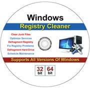 Windows 10 Pro 32/64 Bit DVD with key Install Repair Recover Restore Plus Drivers Pack & Registry Cleaner, 3PK