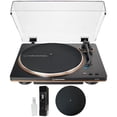 thumbnail image 2 of Audio-Technica AT-LP70X-BZ Fully Automatic Belt-Drive Turntable, Black/Bronze Bundle with Deco Gear 12" Silicone Rubber Platter Mat & Deco Essentials Vinyl Record Cleaning Fluid System, 2 of 11