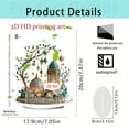 thumbnail image 3 of 2D Acrylic Home Living Room Desktop Holiday Ornament Decor, Festive Accent With Floral Accents Lantern Details And Character Design Elements, 14+ Teens Home Decoration For, 3 of 3