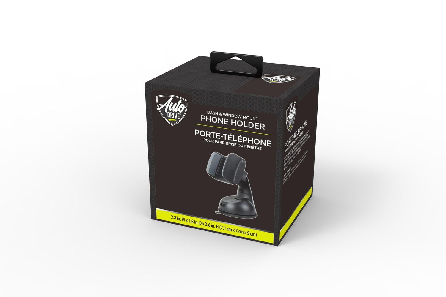 AutoDrive Dash & Window Mount Phone Holder, Versatile Design, Compatible with Most Smartphones, Dash & window suction cup