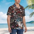 thumbnail image 4 of Lsque The Binding of Isaac Pattern Hawaiian Shirt for Men Unisex Summer Beach Casual Short Sleeve Cotton Linen Button Down Shirts-X-Large, 4 of 6