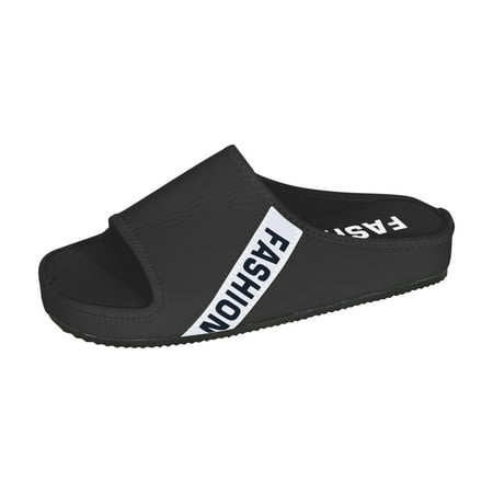 

YanHoo Women s Platform Slippers Peep Toe Comfy Outdoor Sandals Summer Fashion Beach Slip-on Shoes