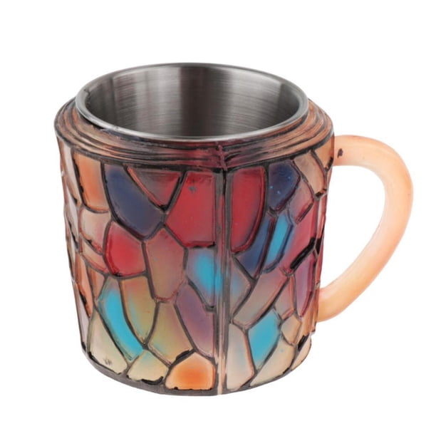 Taza de café de resina, decoración del hogar, regalo novedoso, taza de agua, taza de café para inauguración de la casa, oficina, cumpleaños