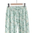 thumbnail image 5 of HongQid Womens Cotton Pajama Pants Elastic Waist Soft Knit Sleepwear Bottoms Floral Print for All Seasons, 5 of 5