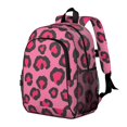 thumbnail image 2 of Black and Pink Leopard Print Backpack for School, Cute School Bag with Adjustable Shoulder Straps and Padded Back, 15"x11.42"x5.5", 2 of 5