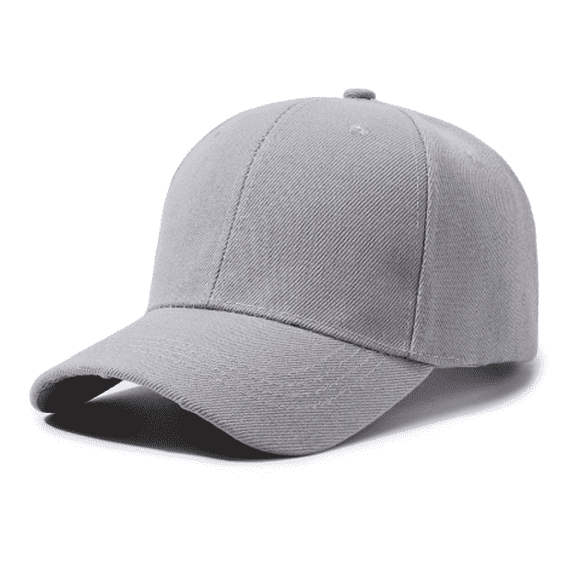 TELOLY Baseball Cap Men Solid Color Versatile Casual Sun Hats for Women Curved Eaves Are Versatile for All Seasons Hats for Men,Light Gray
