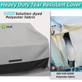 thumbnail image 5 of Fade and Tear Resistant Patio Loveseat Covers, Heavy-Duty Waterproof Outdoor Couch Cover, UV Resistant Outdoor Sofa Cover, Lawn Patio Outdoor Furniture Covers,Gray/Black 58Wx33Dx31H Inch, 5 of 6