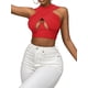 thumbnail image 2 of Txlixc Mujeres Cross Wrap Crop Tops, Adultos Verano Sin Mangas Recorte Tank Tops Txlixc Sexy, 2 of 7