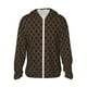 thumbnail image 1 of Fotbe Brown Moroccan Trellis Chaqueta con Protección Solar UPF 50+ para Hombre y Mujer, Camisa con Capucha y Bolsillos-Medium, 1 of 7