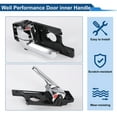 thumbnail image 5 of Front Driver Side Rear Left Passenger Side Interior Door Handle for Kia Sportage 2005-2010 Inside Door Handle No.826101F010 Black Silver Tone 1 Pc, 5 of 6