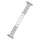 thumbnail image 4 of Correa de reloj compatible con Apple Watch de 38 mm, 40 mm y 41 mm para hombre y mujer, correa de aleación con diamantes de imitación para Iwatch Series 7/6/5/4/3/2/1/se, correa de metal (plata), 4 of 5