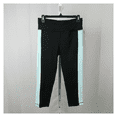 thumbnail image 2 of Ideology Women Colorblock Mid Rise Stash Pocket Ins. 25 Cropped Legging Black,M, 2 of 2