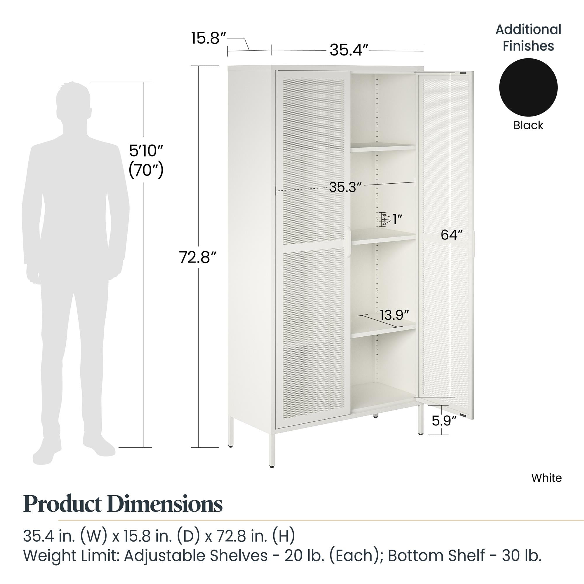 Steel Storage Cabinet 42Wx18Dx72H