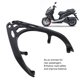 thumbnail image 3 of Ratería Trasera Trasera de Motocicleta, Envoltorio de Carga Trasero de Motocicleta de Aleación de Aluminio Trasero de Carga Trasera para Smax155 2013 A 2022, 3 of 7
