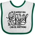 thumbnail image 3 of Inktastic Inspirational Quote in a World You Can Be Anything Be Kind Boys or Girls Baby Bib, 3 of 4