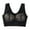 Dark Gray, variant on Women's Large Size Wireless Lace Vest Bra Thin Side Push Up Adjustable Bra