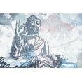 thumbnail image 2 of OnRei 18x13 White Modern Wood Framed Museum Art Print Titled - Meditate, 2 of 4