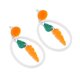 thumbnail image 3 of Creative Ear Drop Style Earrings Lovely Design For Women Festive Accessory 5.8x3.2cm 1 Pair, 3 of 3