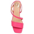 thumbnail image 5 of Journee Womens Lirryc Open Square Toe Block Heel Sandals, Widths Available, 5 of 10