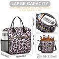 thumbnail image 5 of Pink and Black Of Leopard Print Womens Lunch Box for Work,Insulated Large Lunch Bag for Tween and Teen,Loncheras Para Mujer,Leakproof Adult Lunch Bag for Work,Beach,Travel,Picnic,Camping, 5 of 7