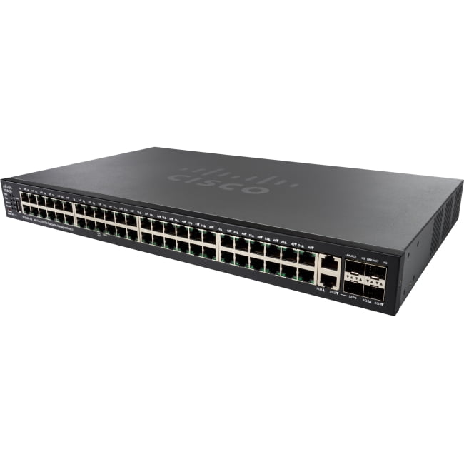 Click here to buy Cisco 550X 48-Port PoE+ Stackable Managed Switch w 4GbE Ports by Cisco.