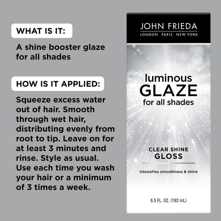 John Frieda Luminous Glaze Clear Shine Gloss Treatment, 6.5 oz photo 3