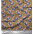 thumbnail image 1 of Soimoi Rayon Fabric Flower Artistic Printed Craft Fabric by The Yard 42 Inch Wide, 1 of 3