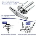 thumbnail image 3 of Heavy Type T Shaped Garage Lock Zincs Alloys Material Part Includes 2 Key, 3 of 8