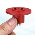 thumbnail image 4 of 2pcs 4 Pole Speaker Jack Twist Lock,2 Inch XLR Speaker Panel Mount,Red, 4 of 7
