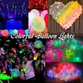 thumbnail image 4 of 100 luces LED azules para globos, redondas, pequeñas luces LED para decoración de fiestas en interiores y exteriores., 4 of 5