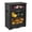 Black, 2 Door, variant on Wooden Countertop Storage Cabinet with Magnetic Rattan Doors, Kitchen Pantry Cabinet with Removable Shelves, Coffee, Snack, Cup Organizer, Dark Brown Color, 12.1W x 6.1D x 15.7H in