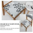 thumbnail image 3 of Chair Covers Seat Covers for Dining Room Chair Seat Covers 6PCS Removable Washable Upholstered Chair Seat Cushion Slipcovers Chair Protector with Elastic Bottom for Dining Room,Office, 3 of 6