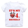 thumbnail image 2 of Camiseta con estampado de Disney para niños y niñas, camisa de algodón de manga corta con estampado gráfico de dibujos animados, decoración para fiesta de cumpleaños de bebé, 2 of 4