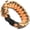 Autumn Camo, variant on Survival Paracord Bracelet Orange Camo with Whistle Fire Starter